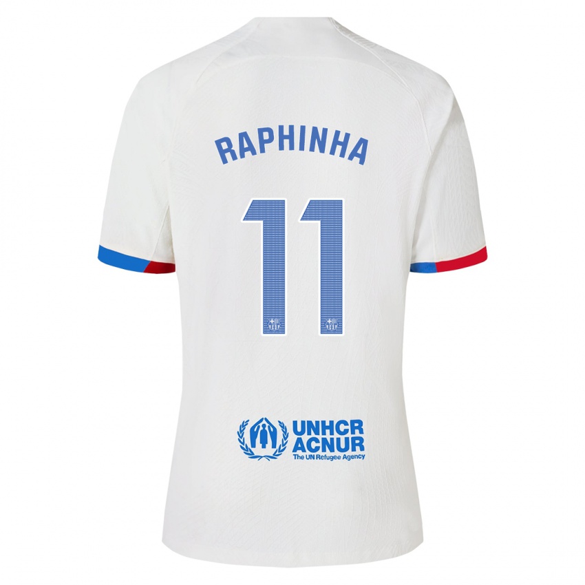Herren Raphinha #11 Weiß Auswärtstrikot Trikot 2023/24 T-Shirt Österreich