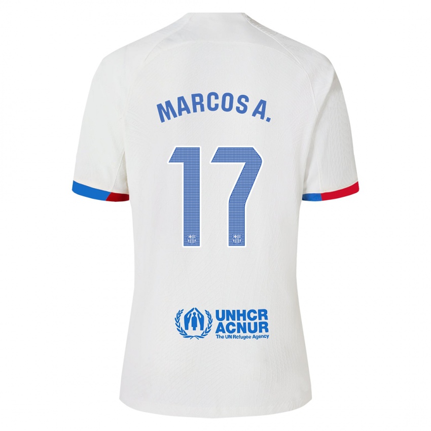Herren Marcos Alonso #17 Weiß Auswärtstrikot Trikot 2023/24 T-Shirt Österreich