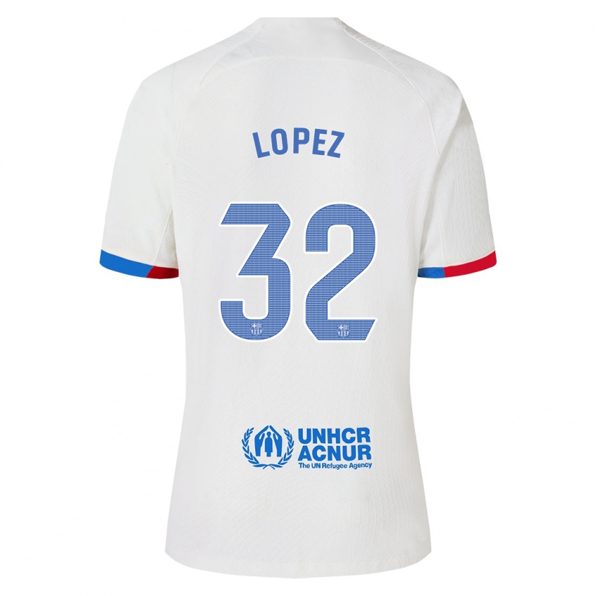 Herren Fermin Lopez #32 Weiß Auswärtstrikot Trikot 2023/24 T-Shirt Österreich