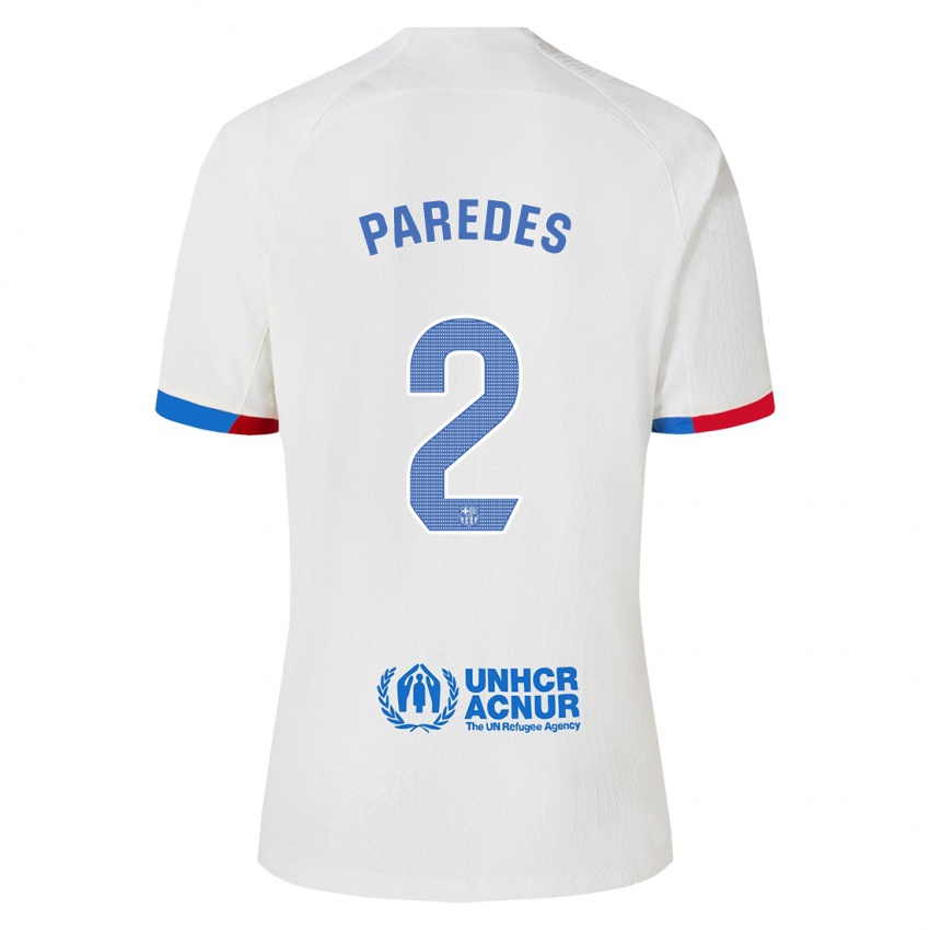 Herren Irene Paredes #2 Weiß Auswärtstrikot Trikot 2023/24 T-Shirt Österreich