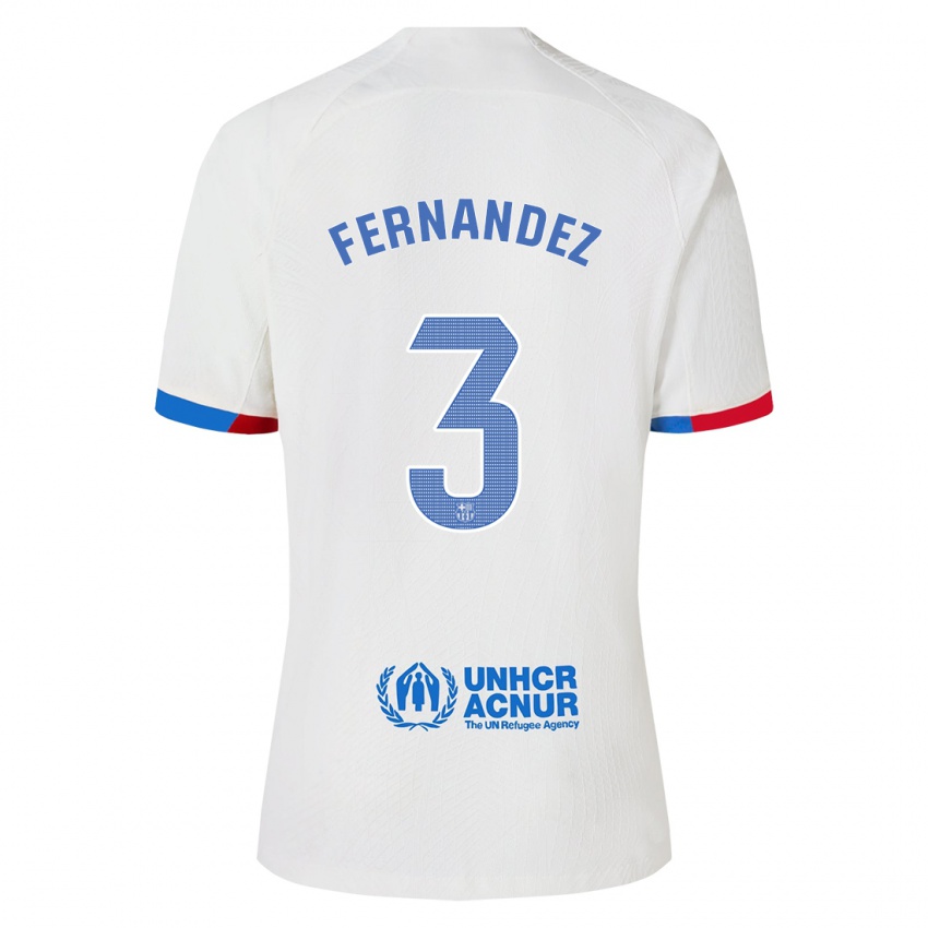 Herren Jana Fernandez #3 Weiß Auswärtstrikot Trikot 2023/24 T-Shirt Österreich