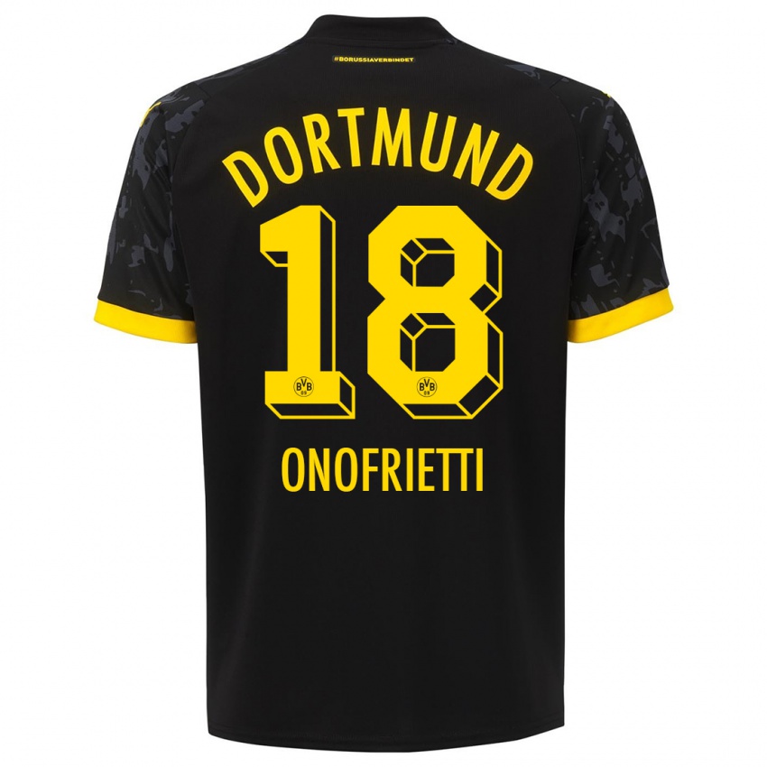 Herren Vincenzo Onofrietti #18 Schwarz Auswärtstrikot Trikot 2023/24 T-Shirt Österreich