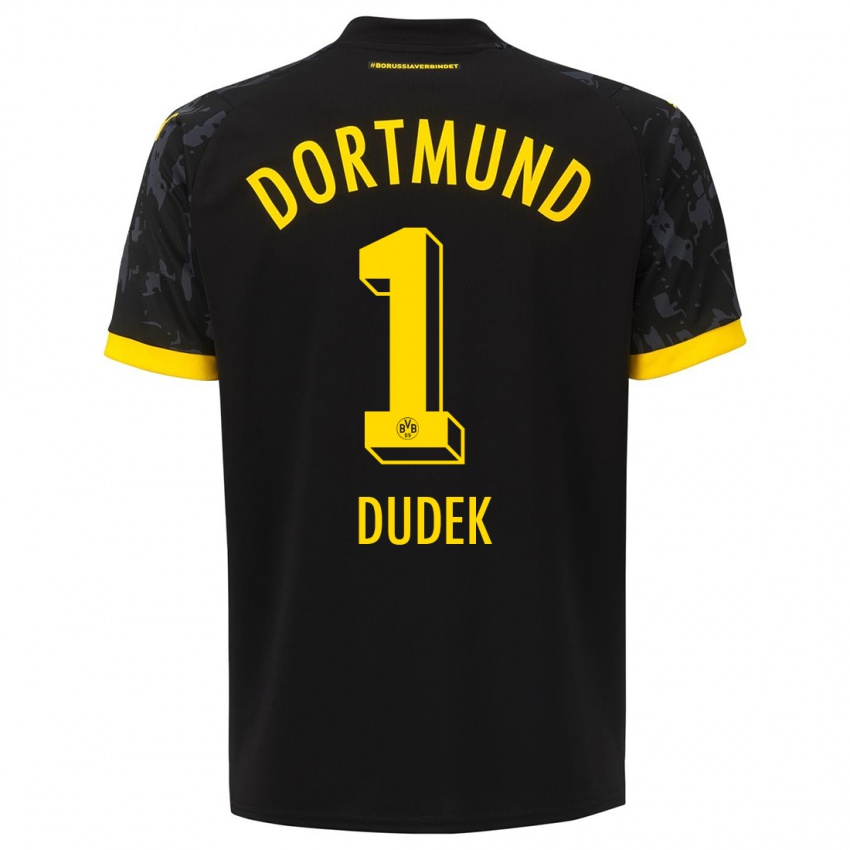 Herren Daniel Dudek #1 Schwarz Auswärtstrikot Trikot 2023/24 T-Shirt Österreich