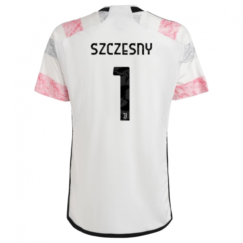 Herren Wojciech Szczesny #1 Weiß Rosa Auswärtstrikot Trikot 2023/24 T-Shirt Österreich