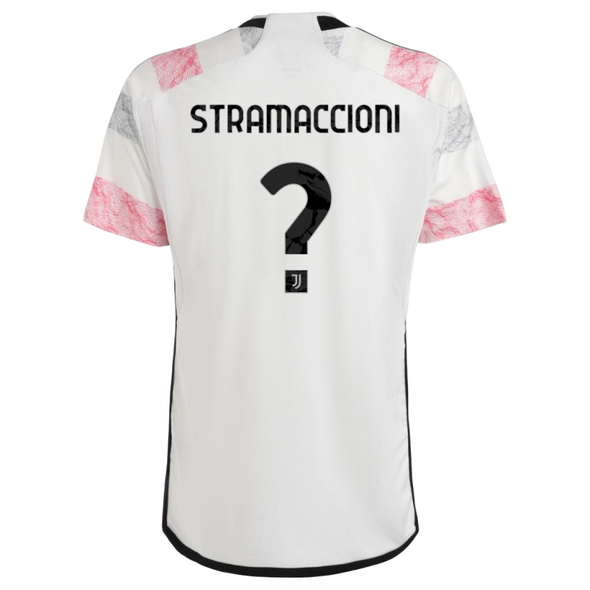 Herren Diego Stramaccioni #0 Weiß Rosa Auswärtstrikot Trikot 2023/24 T-Shirt Österreich