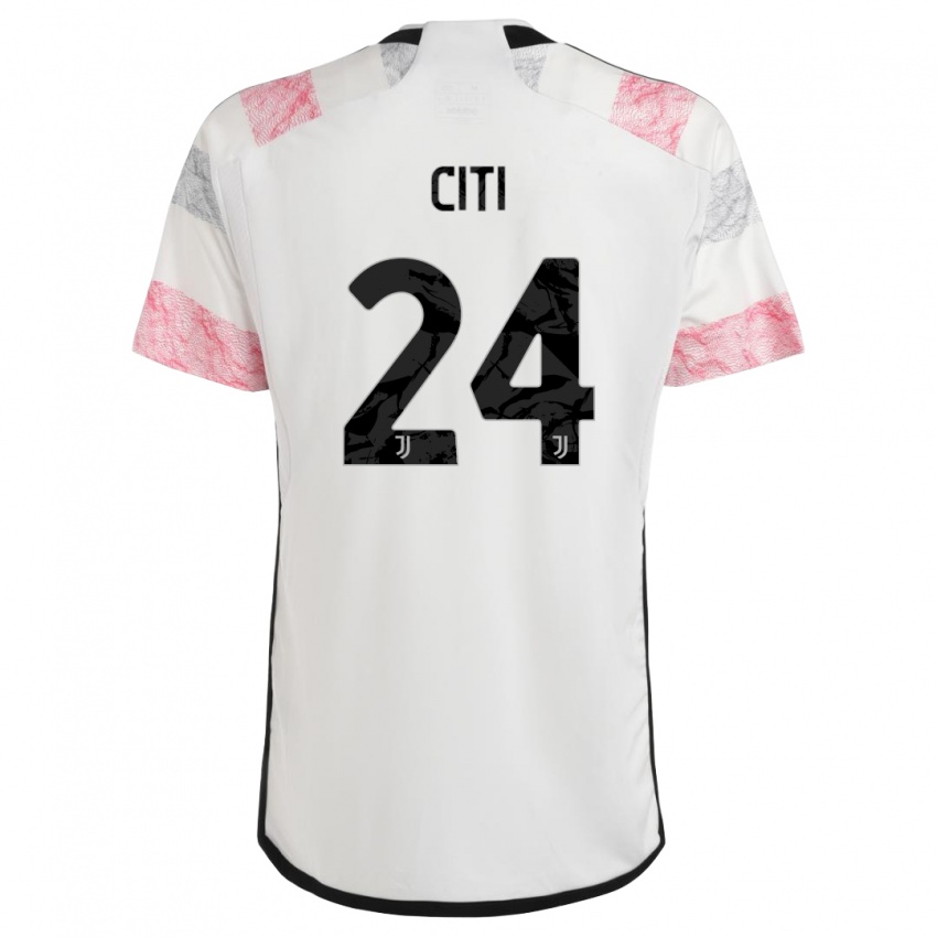 Herren Alessandro Citi #24 Weiß Rosa Auswärtstrikot Trikot 2023/24 T-Shirt Österreich