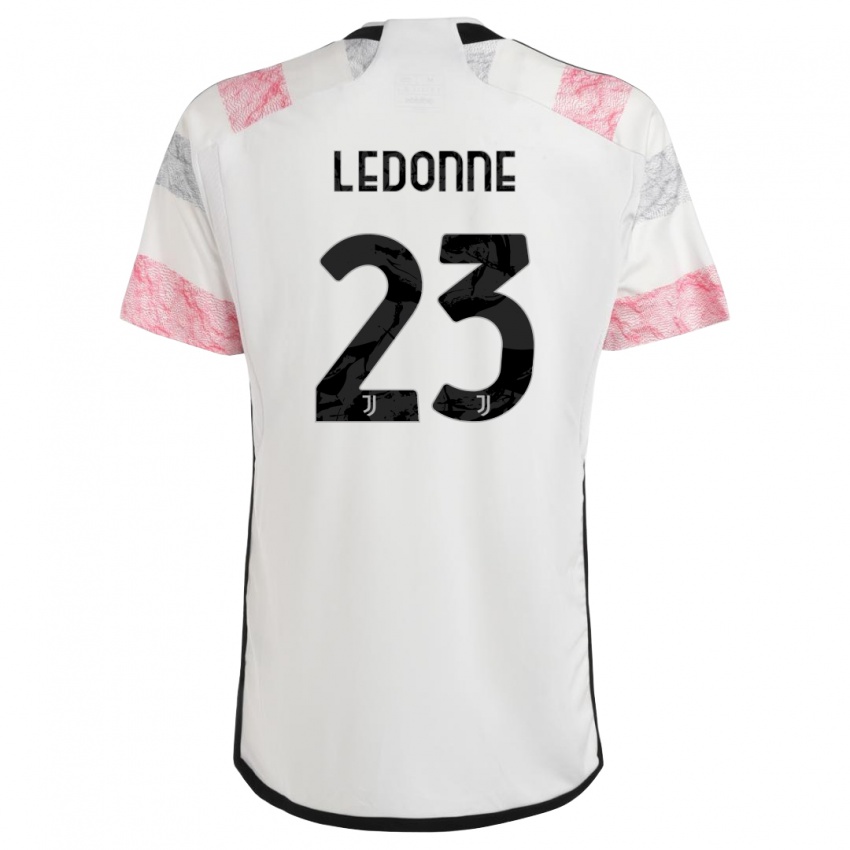 Herren Nicolo Ledonne #23 Weiß Rosa Auswärtstrikot Trikot 2023/24 T-Shirt Österreich