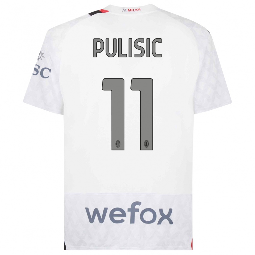 Herren Christian Pulisic #11 Weiß Auswärtstrikot Trikot 2023/24 T-Shirt Österreich