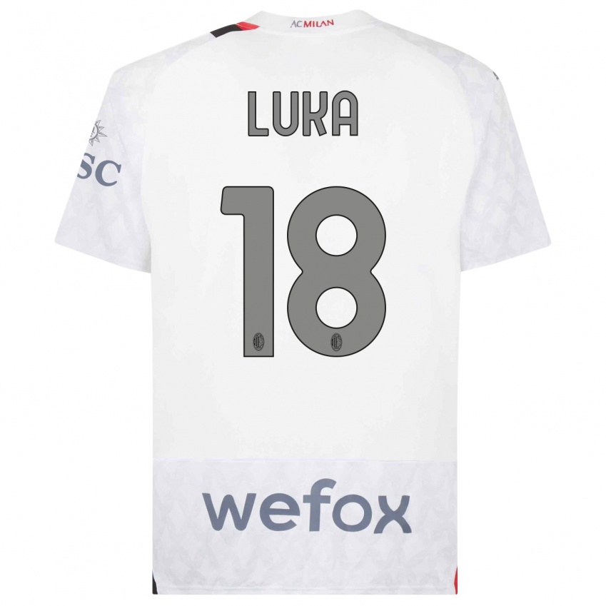 Herren Luka Romero #18 Weiß Auswärtstrikot Trikot 2023/24 T-Shirt Österreich