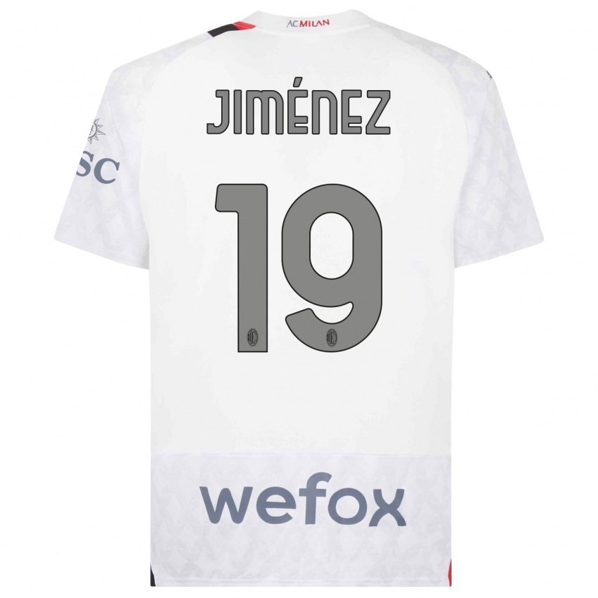 Herren Álex Jiménez #19 Weiß Auswärtstrikot Trikot 2023/24 T-Shirt Österreich