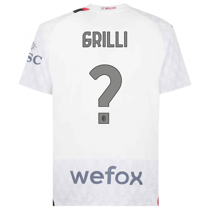 Herren Lorenzo Grilli #0 Weiß Auswärtstrikot Trikot 2023/24 T-Shirt Österreich