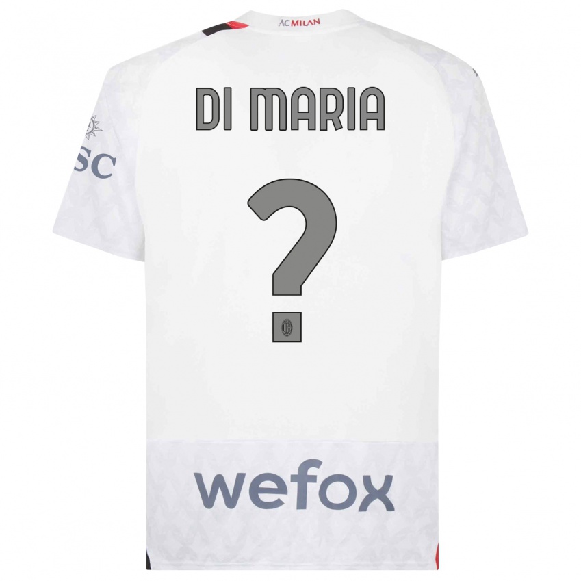 Herren Alessandro Di Maria #0 Weiß Auswärtstrikot Trikot 2023/24 T-Shirt Österreich