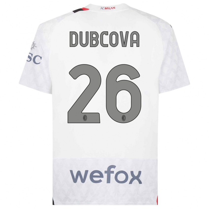 Herren Michaela Dubcova #26 Weiß Auswärtstrikot Trikot 2023/24 T-Shirt Österreich