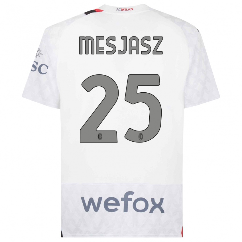 Herren Malgorzata Mesjasz #25 Weiß Auswärtstrikot Trikot 2023/24 T-Shirt Österreich