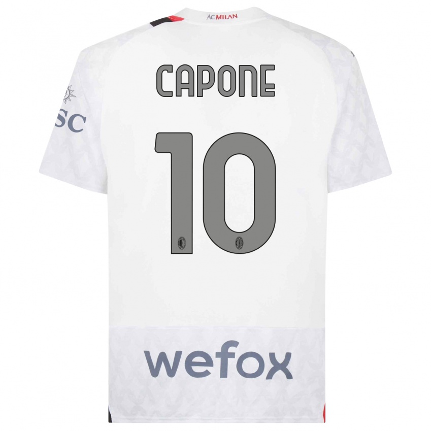 Herren Andrea Capone #10 Weiß Auswärtstrikot Trikot 2023/24 T-Shirt Österreich