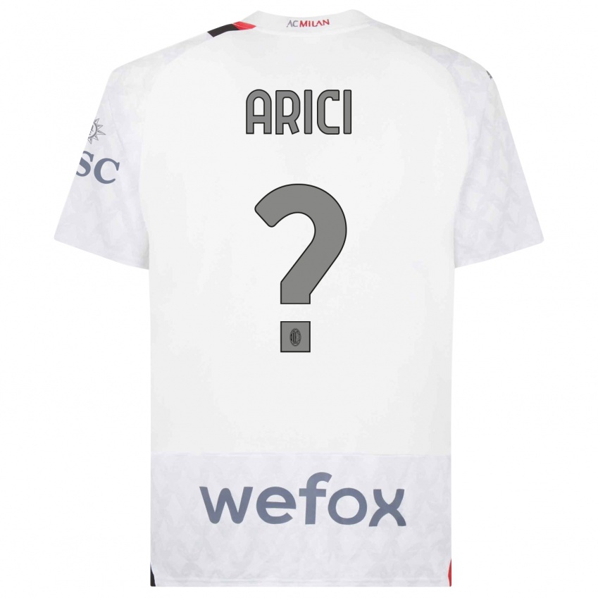 Herren Alberto Arici #0 Weiß Auswärtstrikot Trikot 2023/24 T-Shirt Österreich