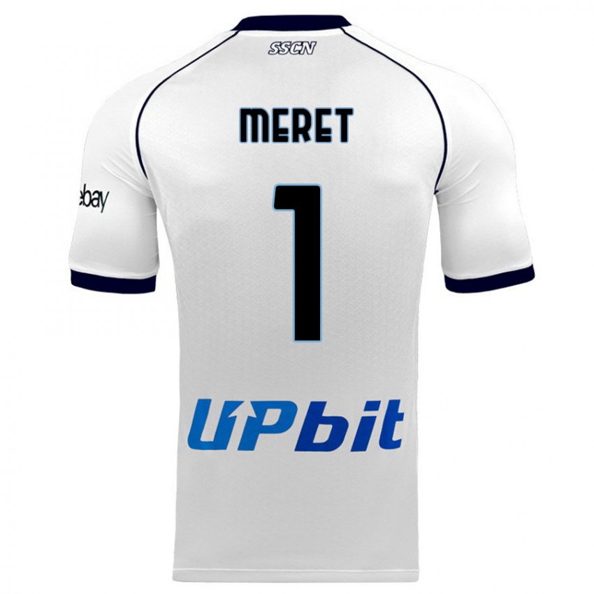 Herren Alex Meret #1 Weiß Auswärtstrikot Trikot 2023/24 T-Shirt Österreich