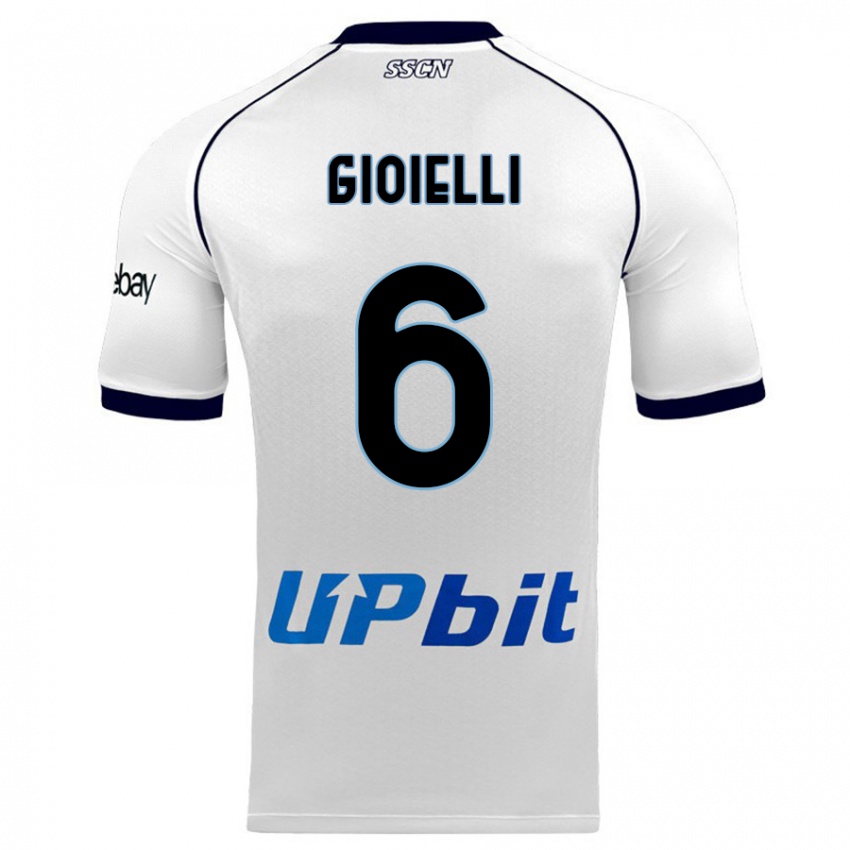 Herren Francesco Gioielli #6 Weiß Auswärtstrikot Trikot 2023/24 T-Shirt Österreich