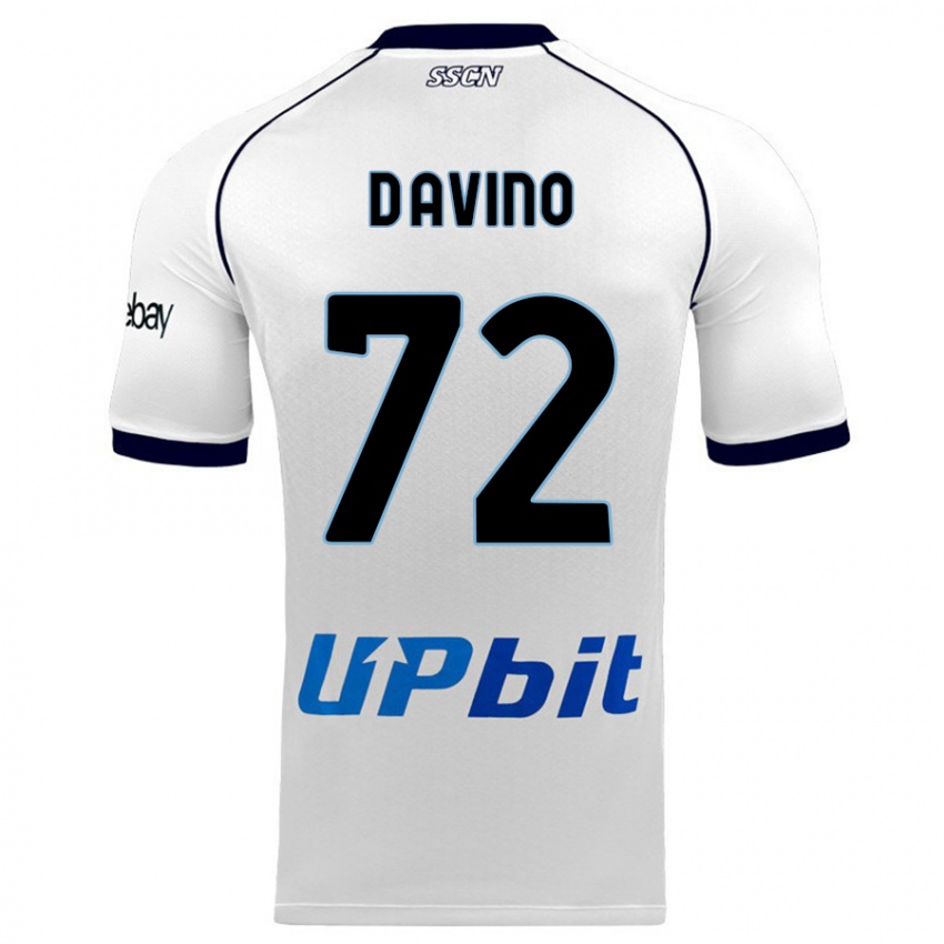 Herren Luigi D'avino #72 Weiß Auswärtstrikot Trikot 2023/24 T-Shirt Österreich