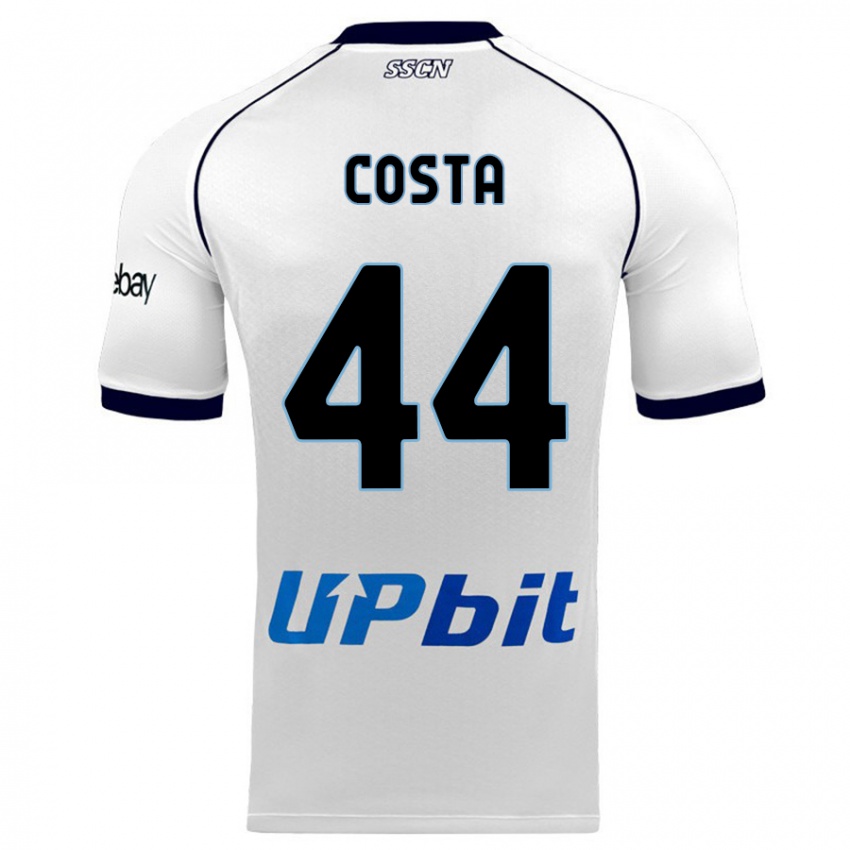 Herren Filippo Costa #44 Weiß Auswärtstrikot Trikot 2023/24 T-Shirt Österreich