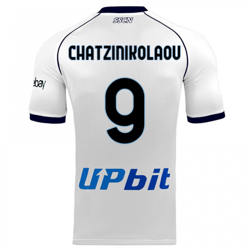 Herren Despoina Chatzinikolaou #9 Weiß Auswärtstrikot Trikot 2023/24 T-Shirt Österreich