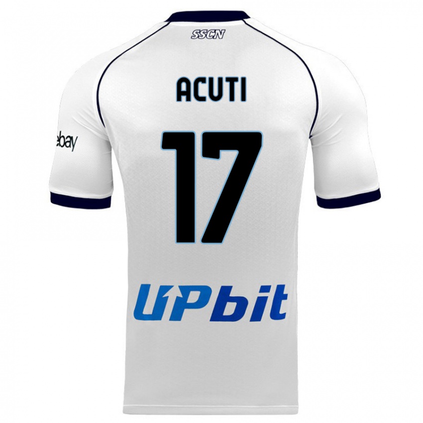 Herren Arianna Acuti #17 Weiß Auswärtstrikot Trikot 2023/24 T-Shirt Österreich