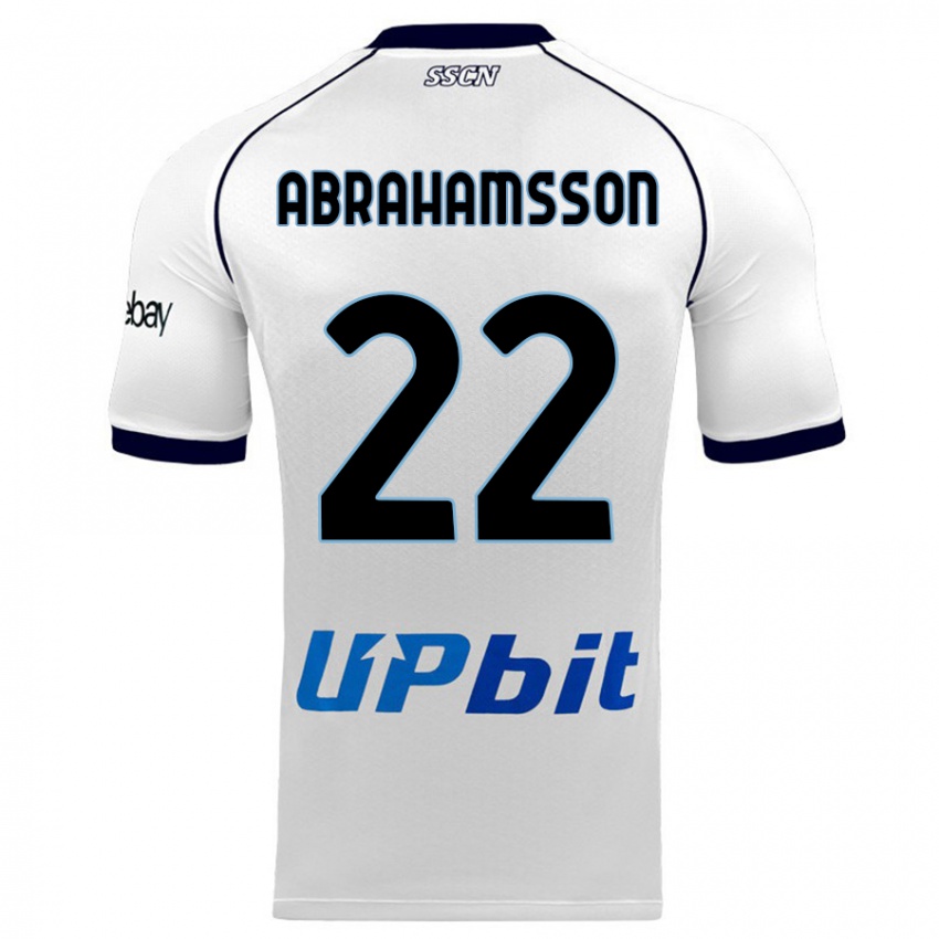 Herren Sejde Abrahamsson #22 Weiß Auswärtstrikot Trikot 2023/24 T-Shirt Österreich