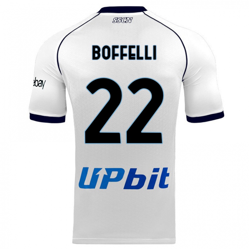 Herren Valerio Boffelli #22 Weiß Auswärtstrikot Trikot 2023/24 T-Shirt Österreich