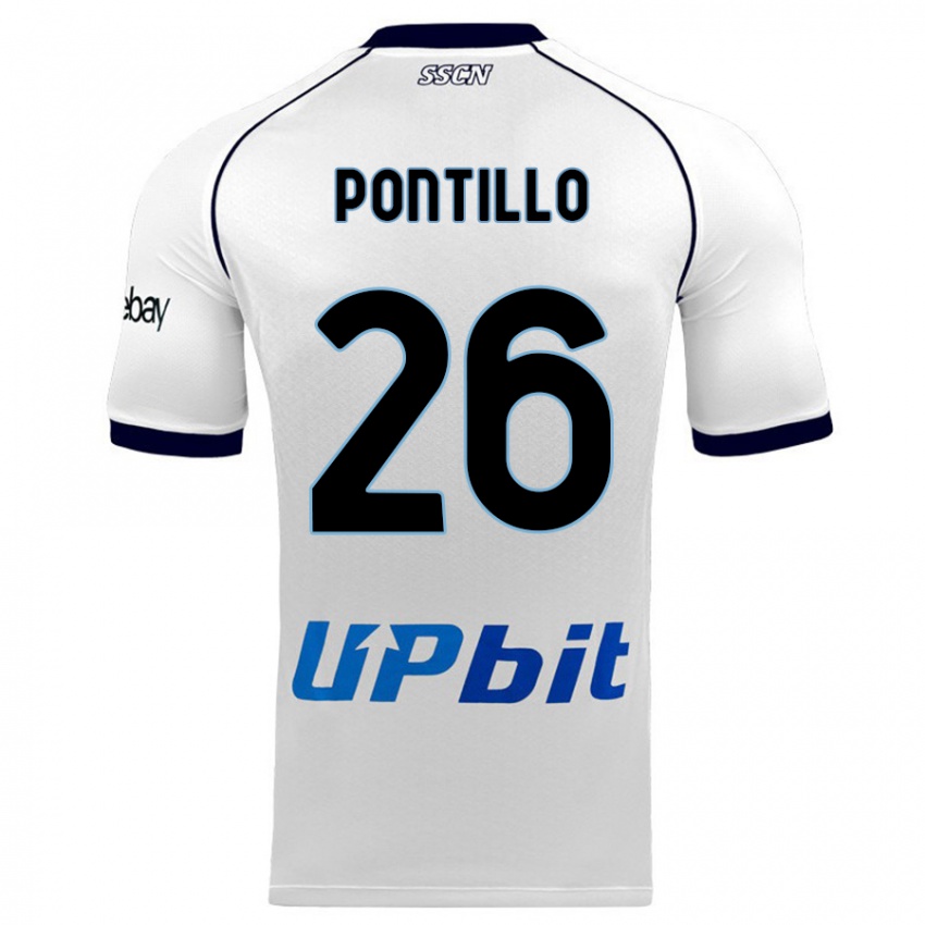 Herren Pasquale Pontillo #26 Weiß Auswärtstrikot Trikot 2023/24 T-Shirt Österreich