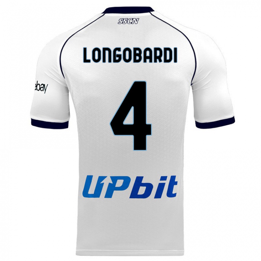 Herren Salvatore Longobardi #4 Weiß Auswärtstrikot Trikot 2023/24 T-Shirt Österreich