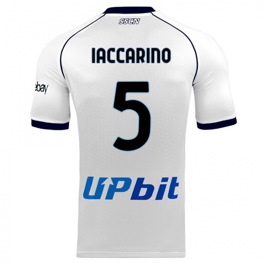 Herren Gennaro Iaccarino #5 Weiß Auswärtstrikot Trikot 2023/24 T-Shirt Österreich
