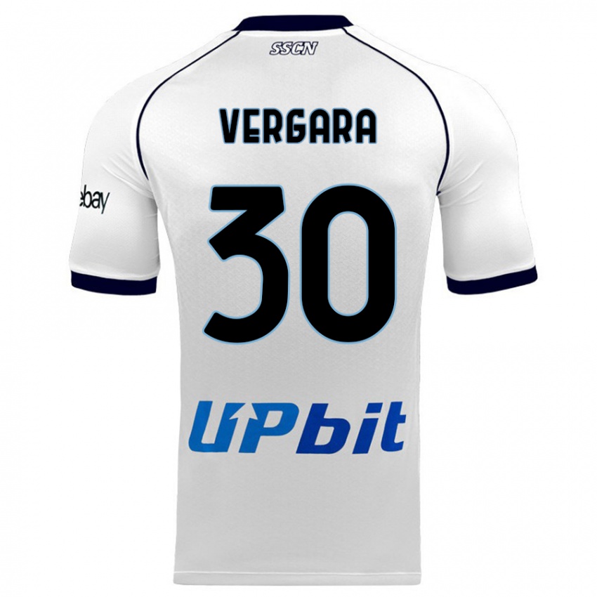 Herren Antonio Vergara #30 Weiß Auswärtstrikot Trikot 2023/24 T-Shirt Österreich