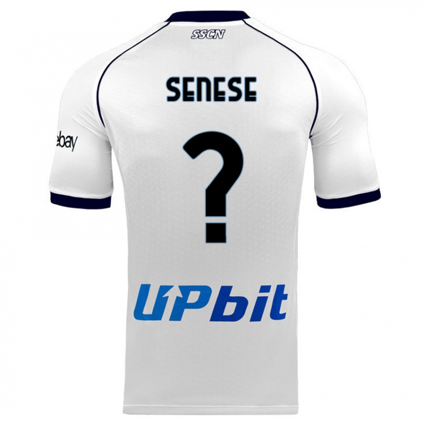 Herren Alberto Senese #0 Weiß Auswärtstrikot Trikot 2023/24 T-Shirt Österreich
