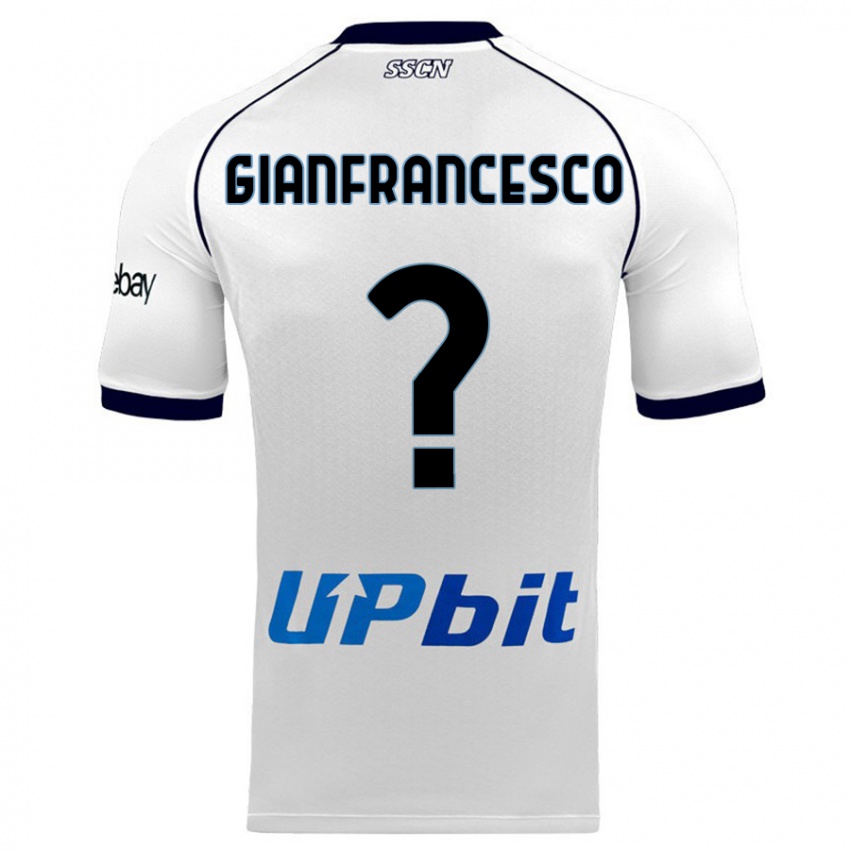 Herren Sergio Gianfrancesco #0 Weiß Auswärtstrikot Trikot 2023/24 T-Shirt Österreich