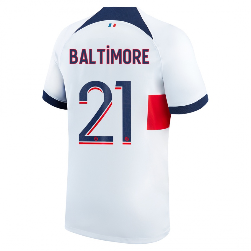 Herren Sandy Baltimore #21 Weiß Auswärtstrikot Trikot 2023/24 T-Shirt Österreich