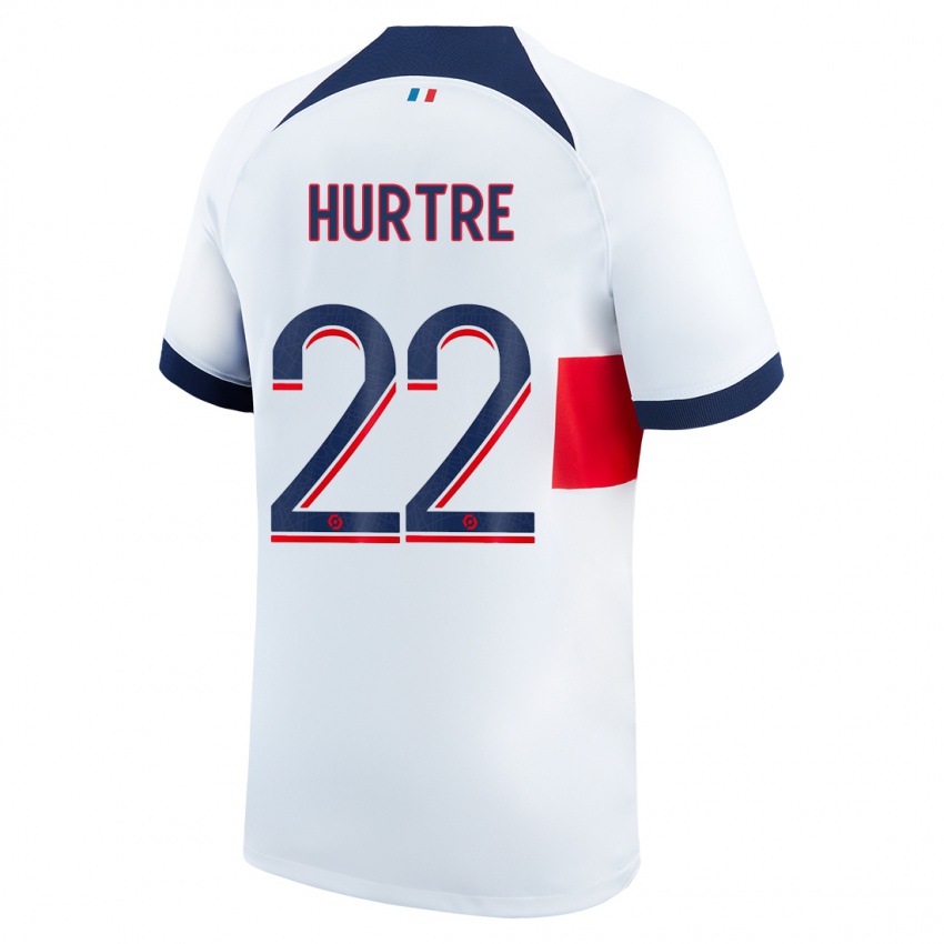 Herren Oceane Hurtre #22 Weiß Auswärtstrikot Trikot 2023/24 T-Shirt Österreich