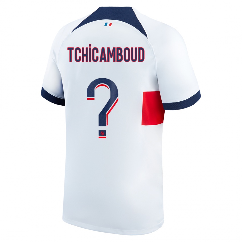 Herren Queyrell Tchicamboud #0 Weiß Auswärtstrikot Trikot 2023/24 T-Shirt Österreich