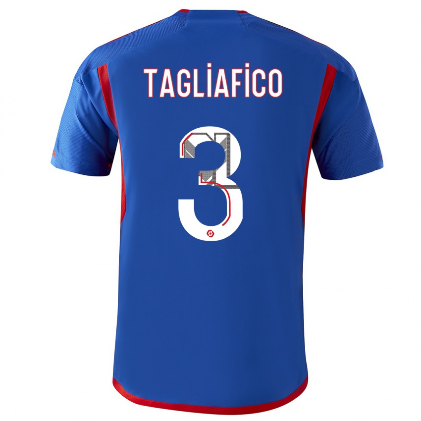 Herren Nicolas Tagliafico #3 Blau Rot Auswärtstrikot Trikot 2023/24 T-Shirt Österreich