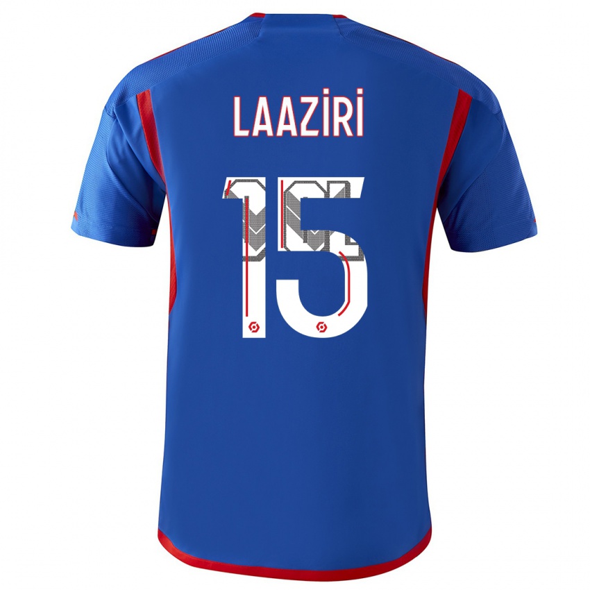 Herren Achraf Laaziri #15 Blau Rot Auswärtstrikot Trikot 2023/24 T-Shirt Österreich