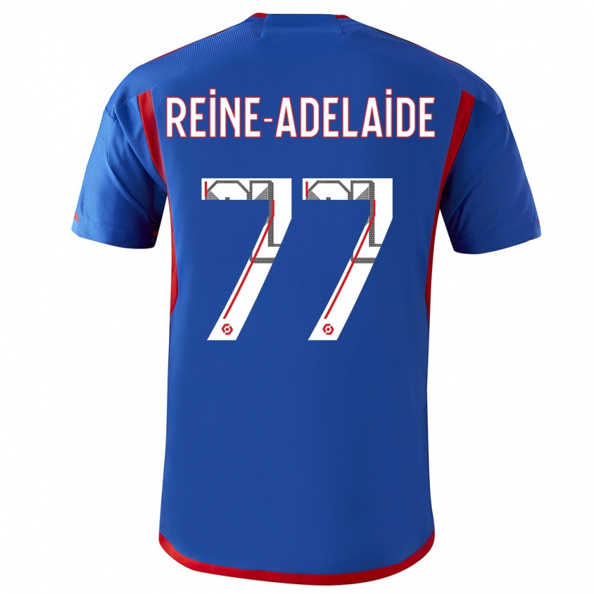 Herren Jeff Reine-Adelaide #77 Blau Rot Auswärtstrikot Trikot 2023/24 T-Shirt Österreich