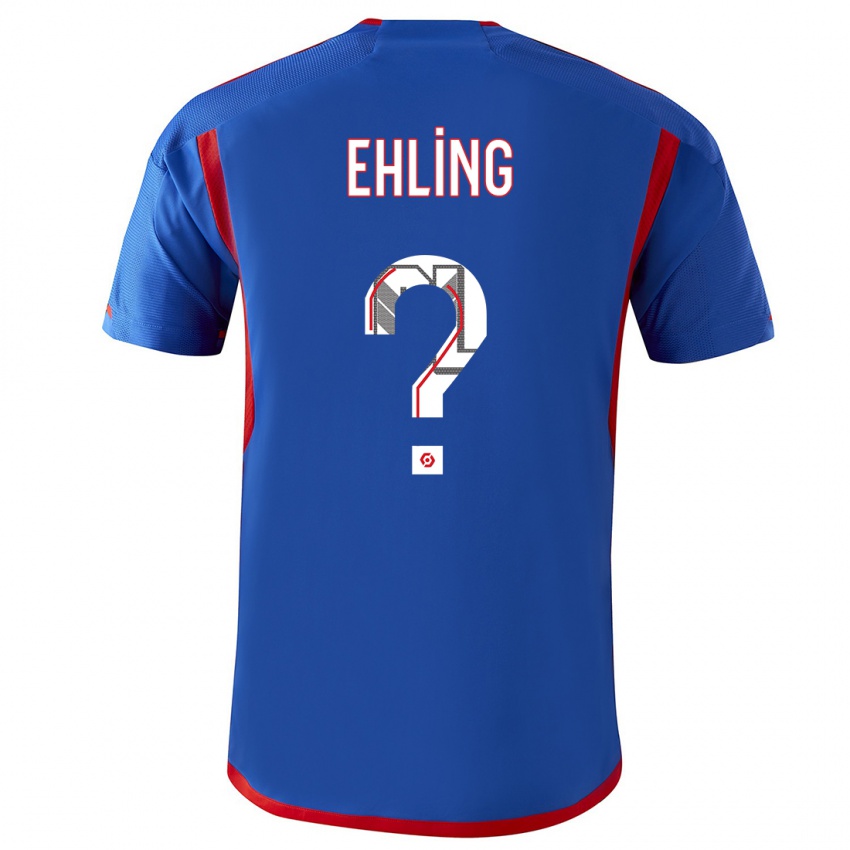 Herren Thibaut Ehling #0 Blau Rot Auswärtstrikot Trikot 2023/24 T-Shirt Österreich