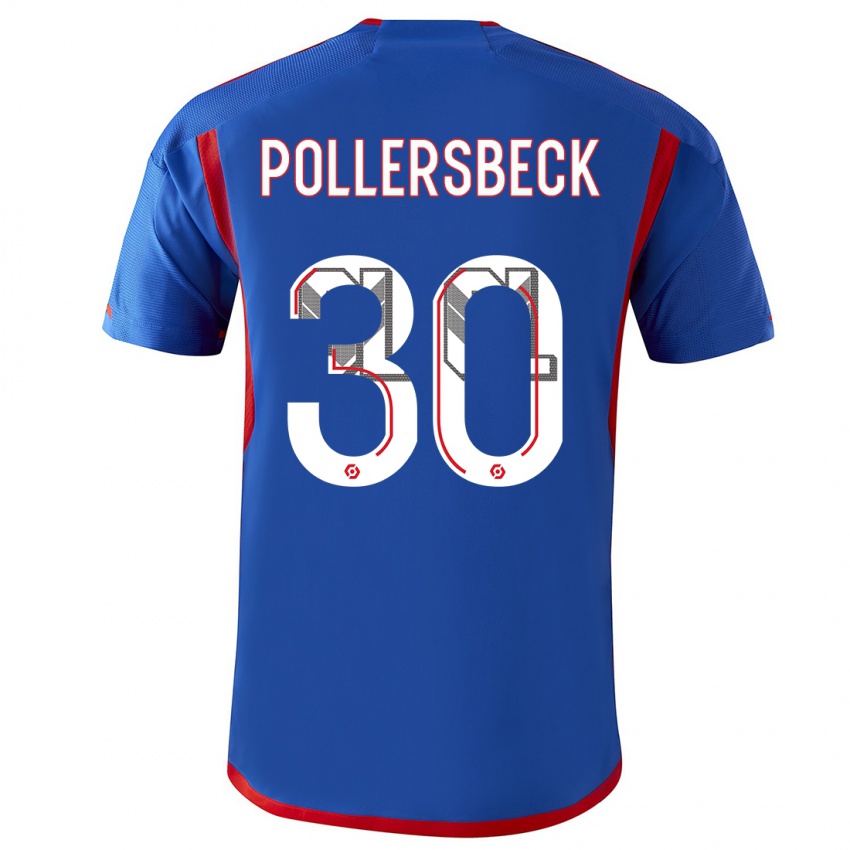 Herren Julian Pollersbeck #30 Blau Rot Auswärtstrikot Trikot 2023/24 T-Shirt Österreich