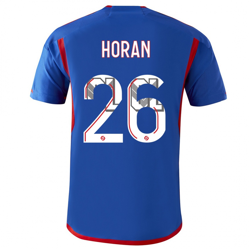 Herren Lindsey Horan #26 Blau Rot Auswärtstrikot Trikot 2023/24 T-Shirt Österreich