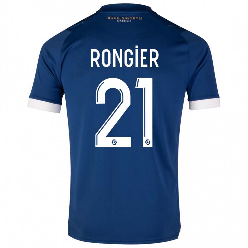 Herren Valentin Rongier #21 Dunkelblau Auswärtstrikot Trikot 2023/24 T-Shirt Österreich