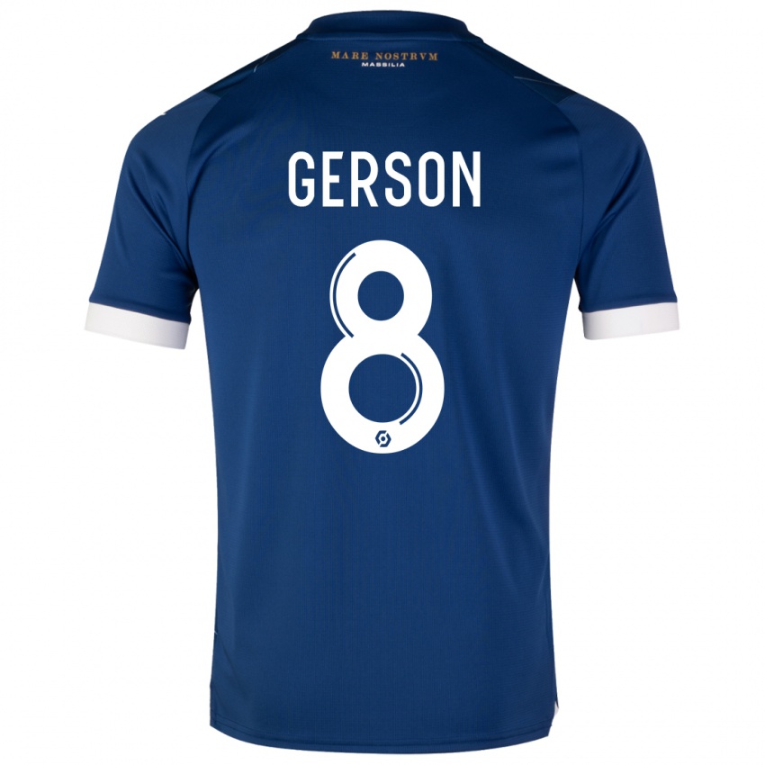 Herren Gerson #8 Dunkelblau Auswärtstrikot Trikot 2023/24 T-Shirt Österreich