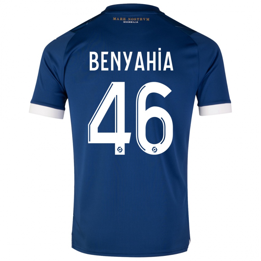 Herren Aylan Benyahia-Tani #46 Dunkelblau Auswärtstrikot Trikot 2023/24 T-Shirt Österreich