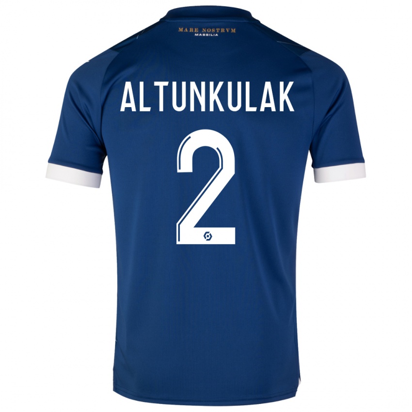 Herren Selen Altunkulak #2 Dunkelblau Auswärtstrikot Trikot 2023/24 T-Shirt Österreich