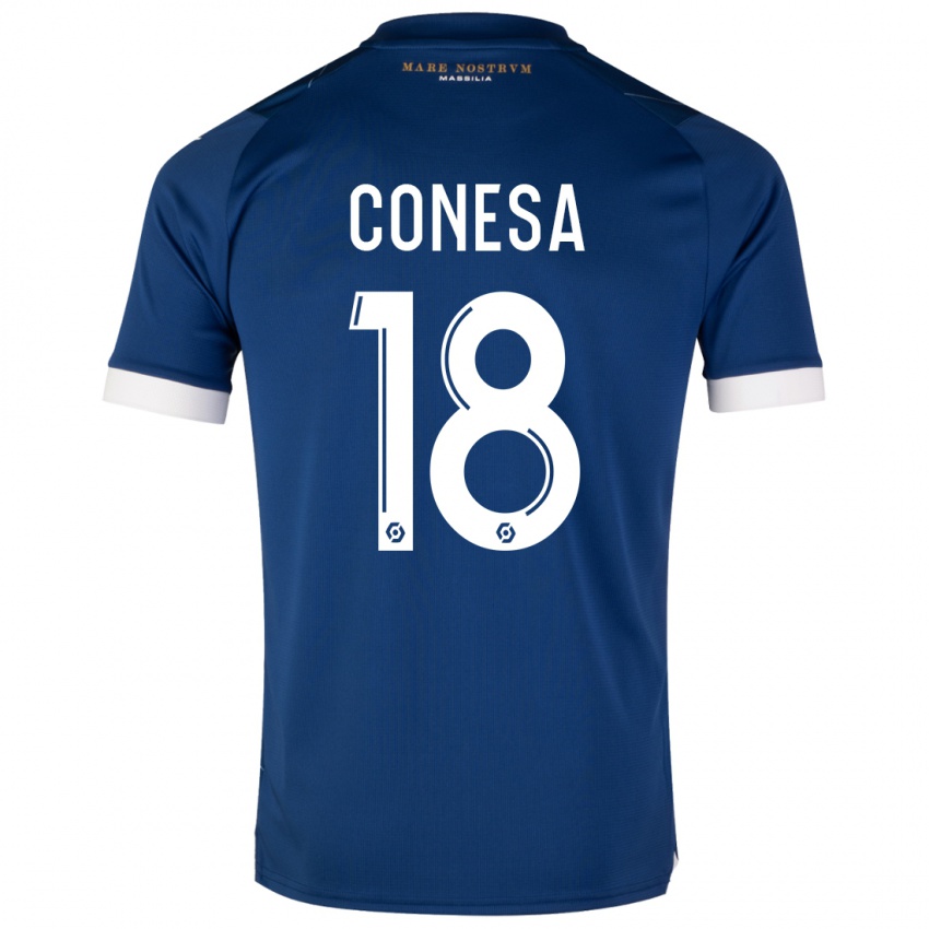 Herren Anna Conesa #18 Dunkelblau Auswärtstrikot Trikot 2023/24 T-Shirt Österreich
