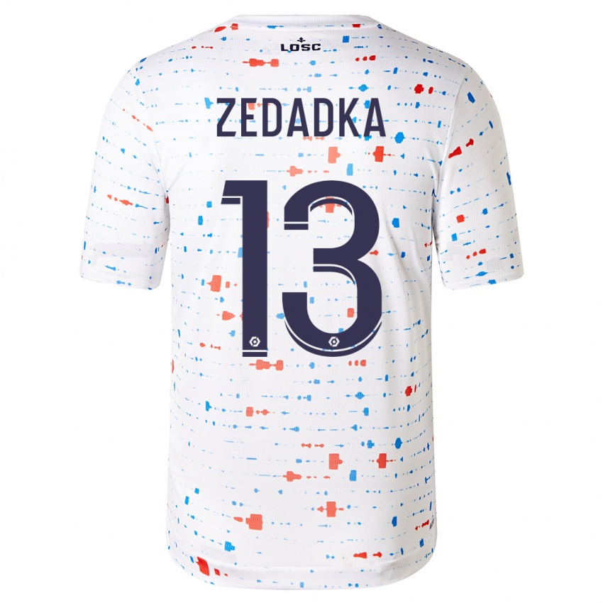 Herren Akim Zedadka #13 Weiß Auswärtstrikot Trikot 2023/24 T-Shirt Österreich