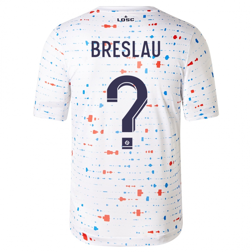 Herren Jessy Breslau #0 Weiß Auswärtstrikot Trikot 2023/24 T-Shirt Österreich